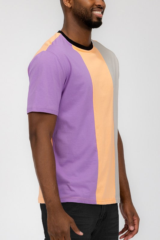 Stacey B's Mens Color Block T Shirt