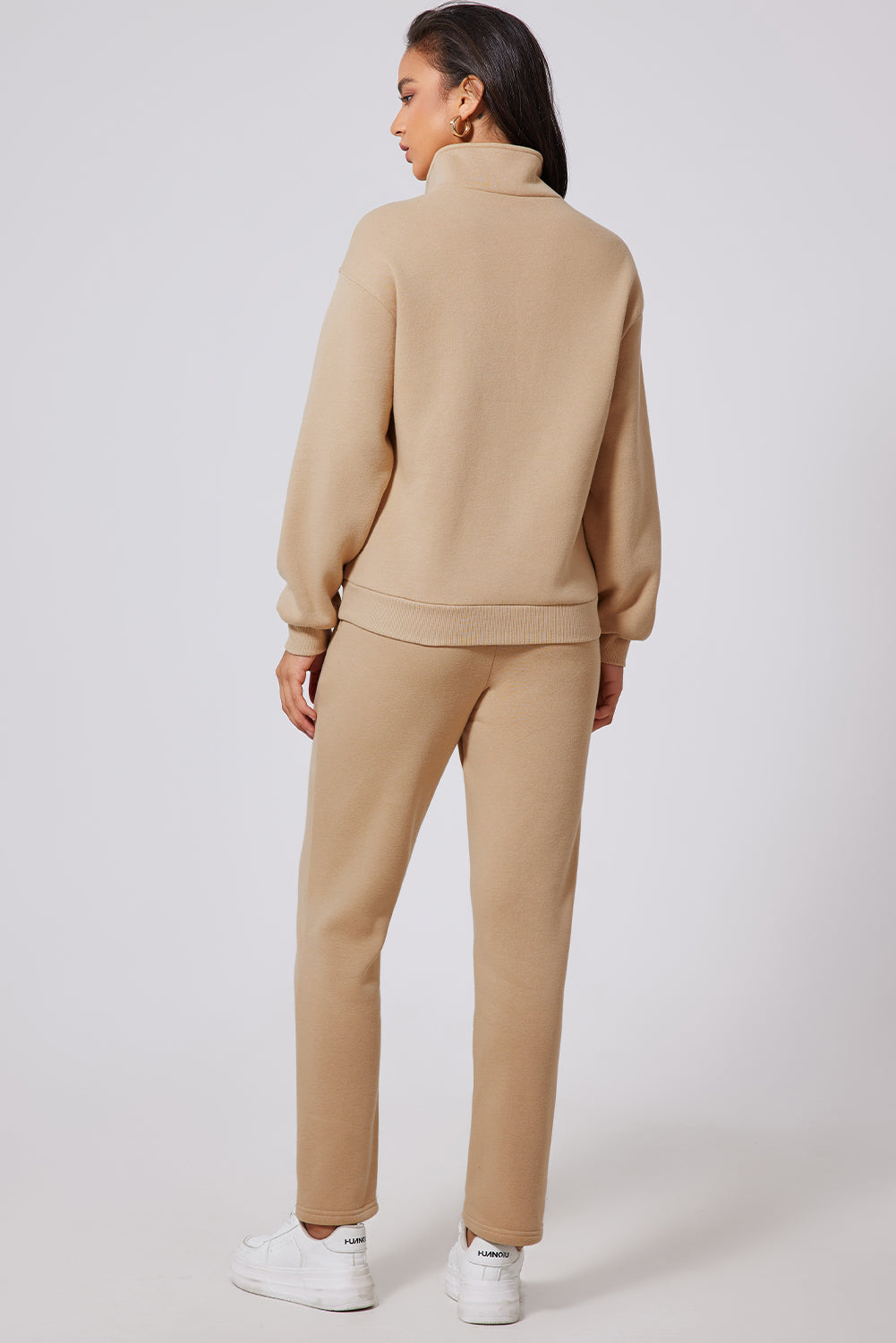 Stacey B's Half Snap Turtleneck Top and Pants Active Set