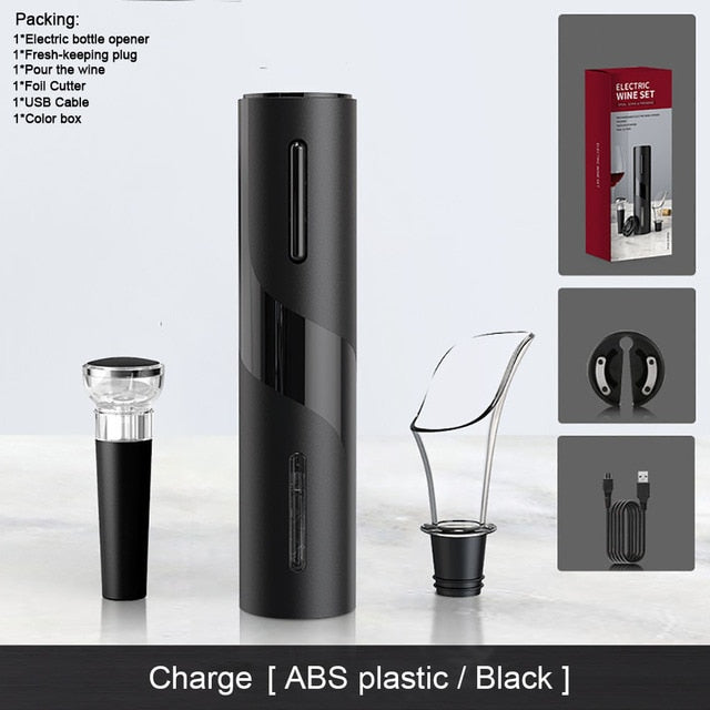 Stacey B's One-click Electric Wine Bottle Opener