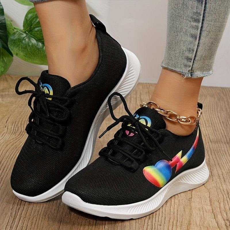 Stacey B's Mesh Lace-Up Sneakers