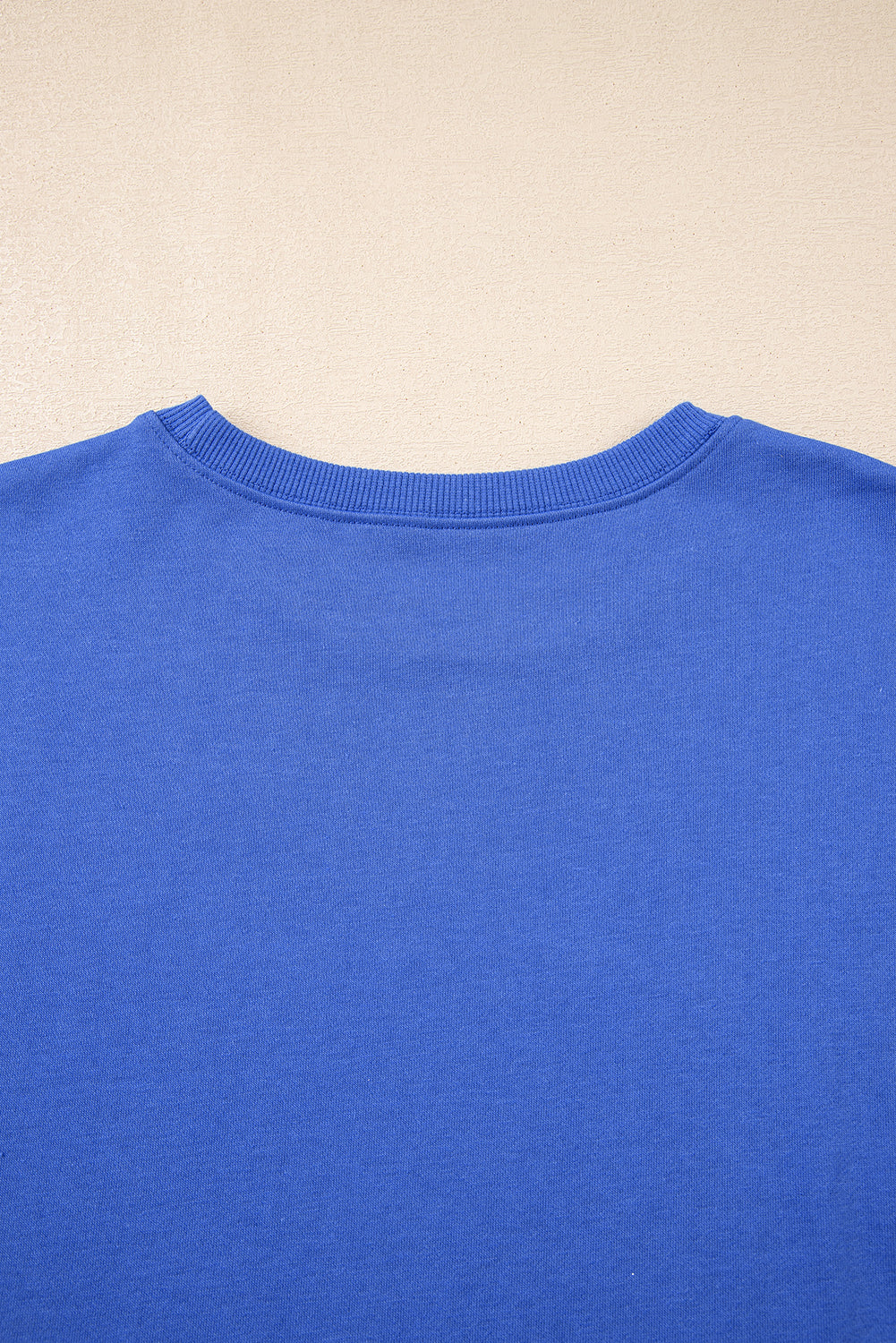 Stacey B's Sky Blue Varsity Contrast Banded Sleeve Shift Sweatshirt Dress