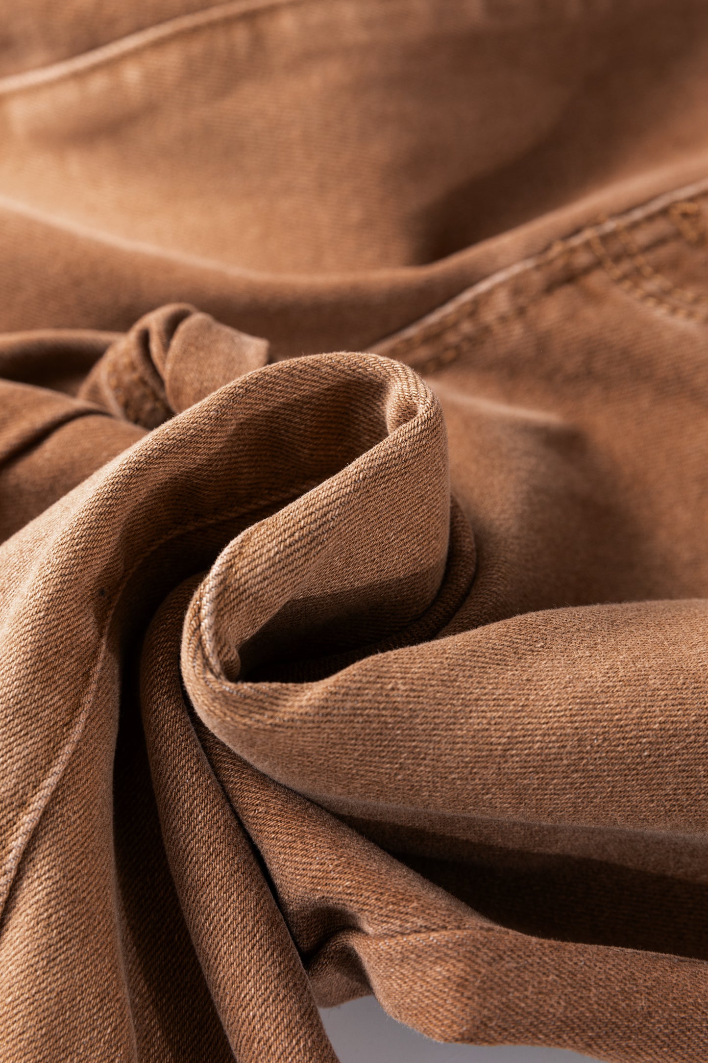 Stacey B's Coffee High Waist Button Fly Seamed Raw Hem Flare Jeans