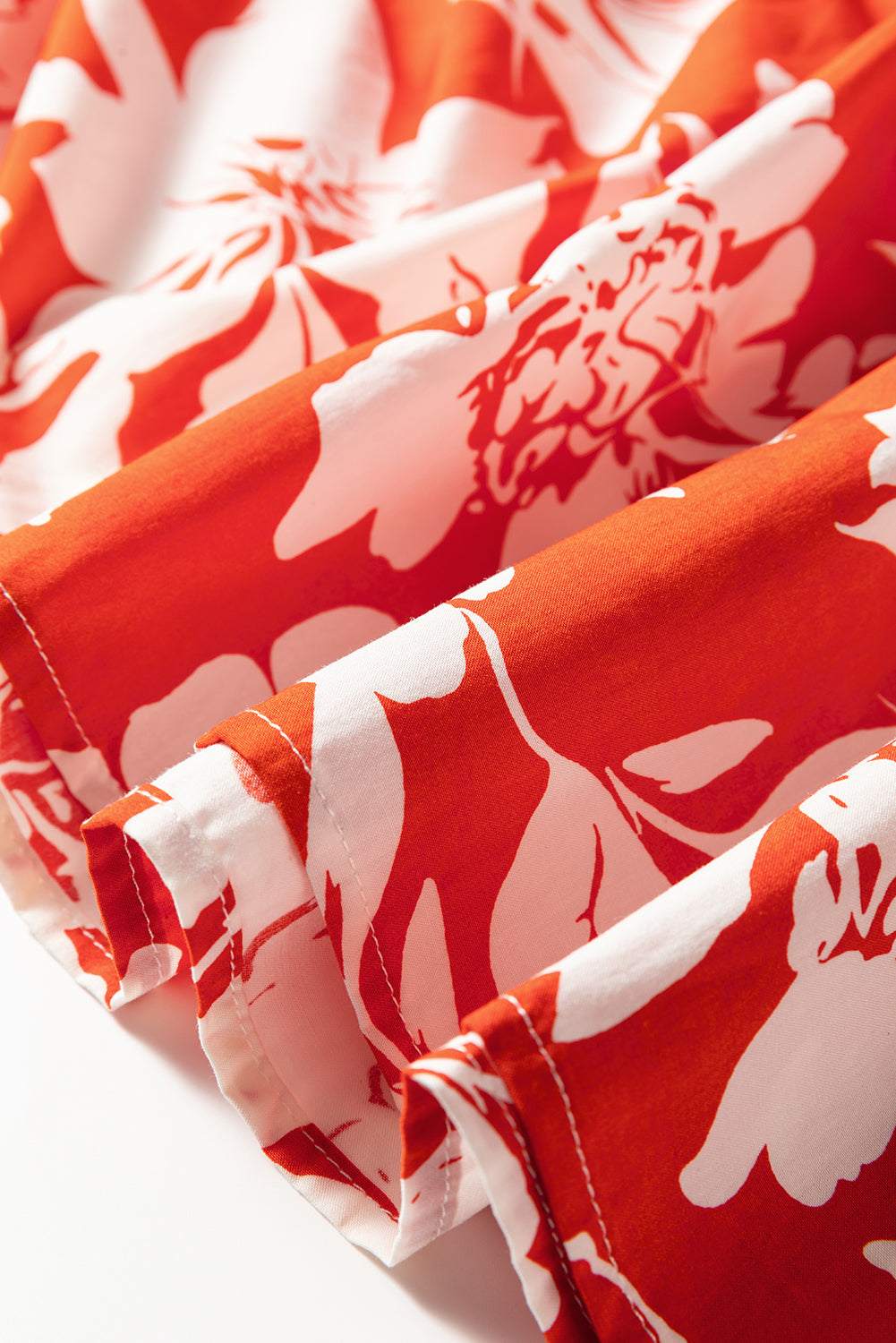 Stacey B's Red High Split Floral Western Cowgirl Maxi Skirt