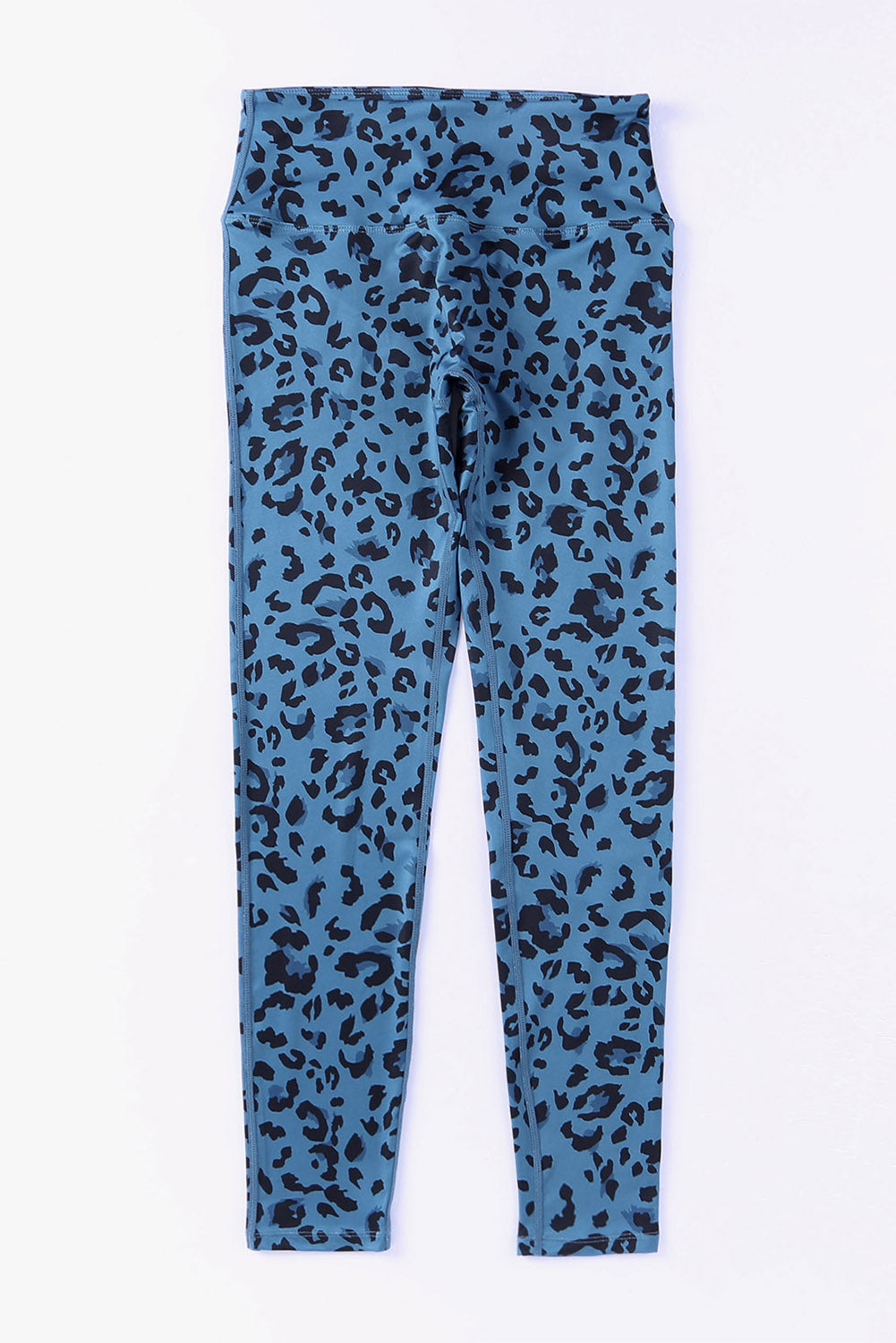 Stacey B's Leopard Print Wide Waistband Leggings