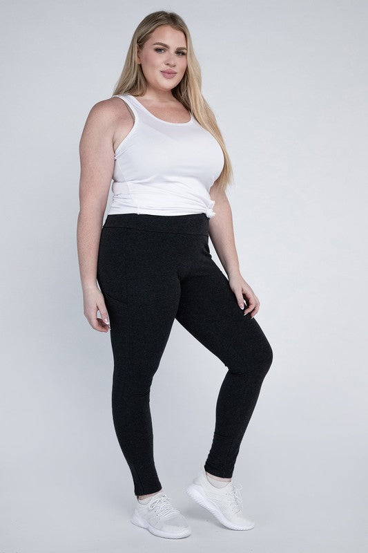 Stacey B's Plus Everyday Leggings with Pockets