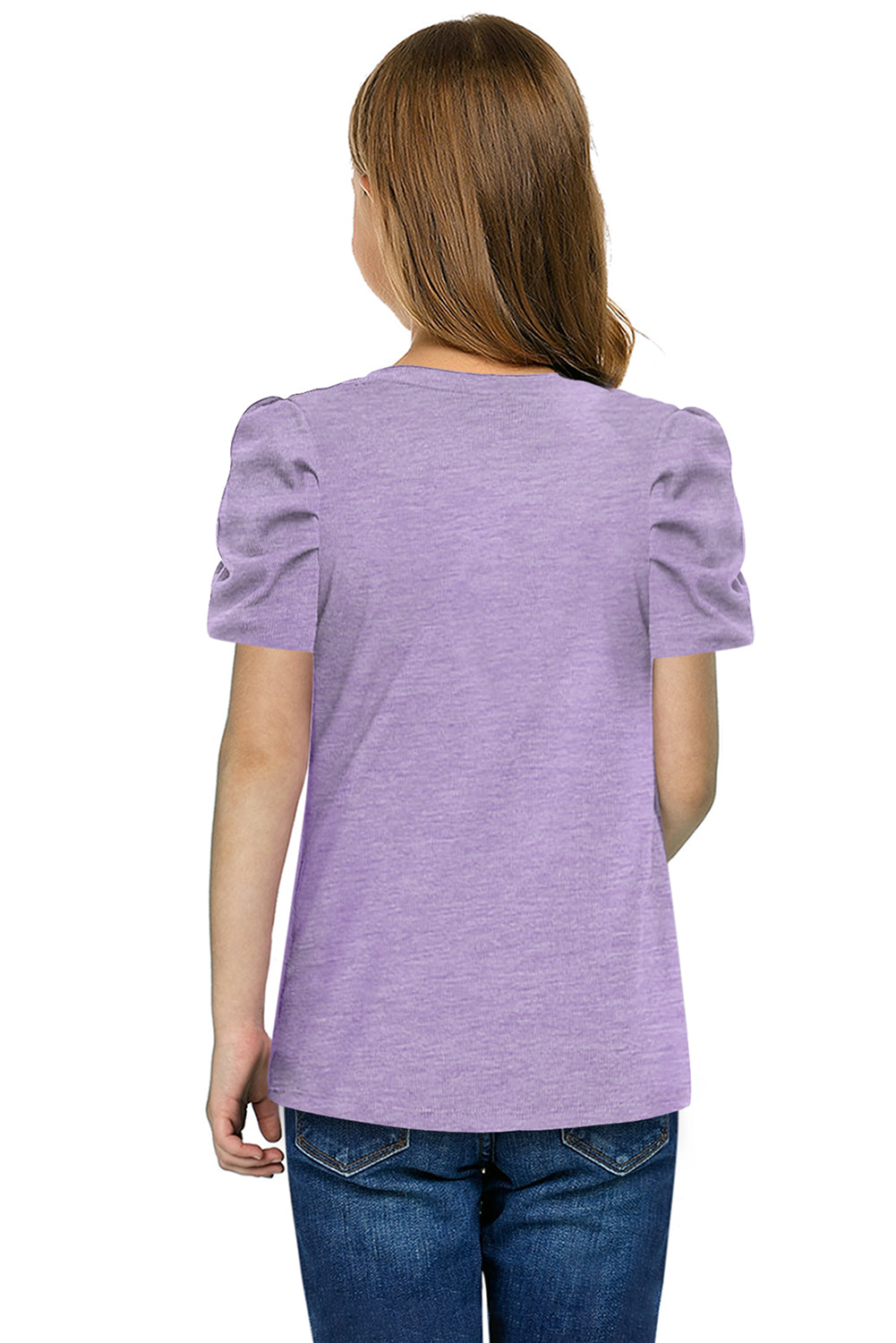 Stacey B's Round Neck Puff Sleeve T-Shirt