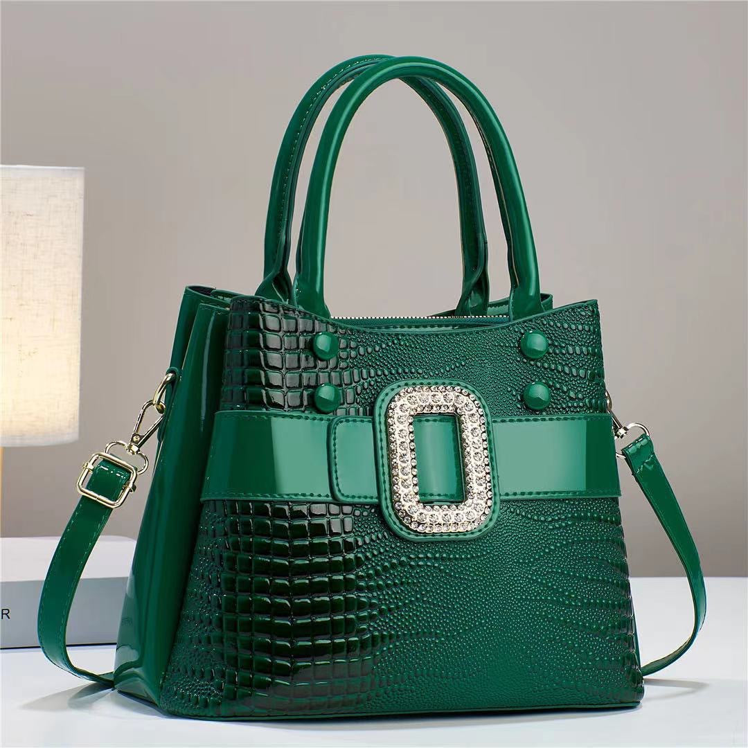 Stacey B's Lizard patterned single shoulder diagonal cross bag