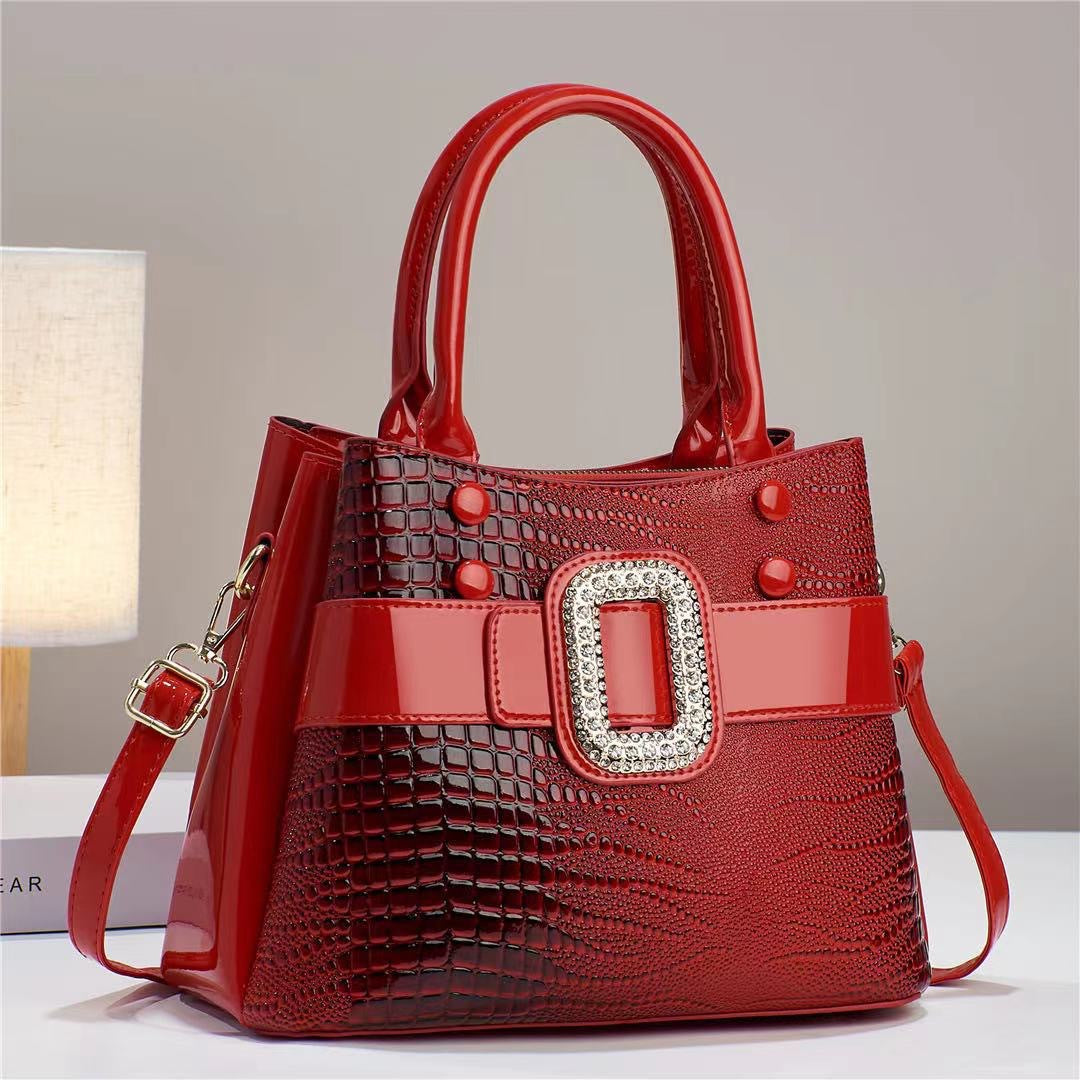 Stacey B's Lizard patterned single shoulder diagonal cross bag