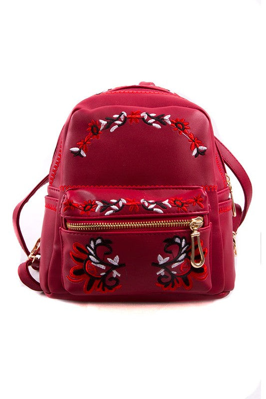 Stacey B's  Embroided Backpack