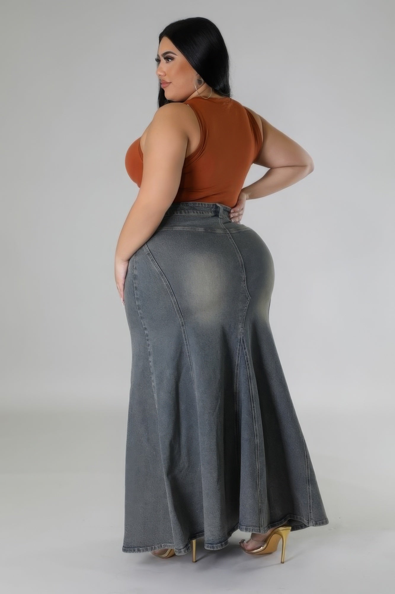 Stacey B's High-waisted Stretch Skirt