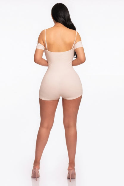 Stacey B's Infinity Off-shoulder Knitted Rompers