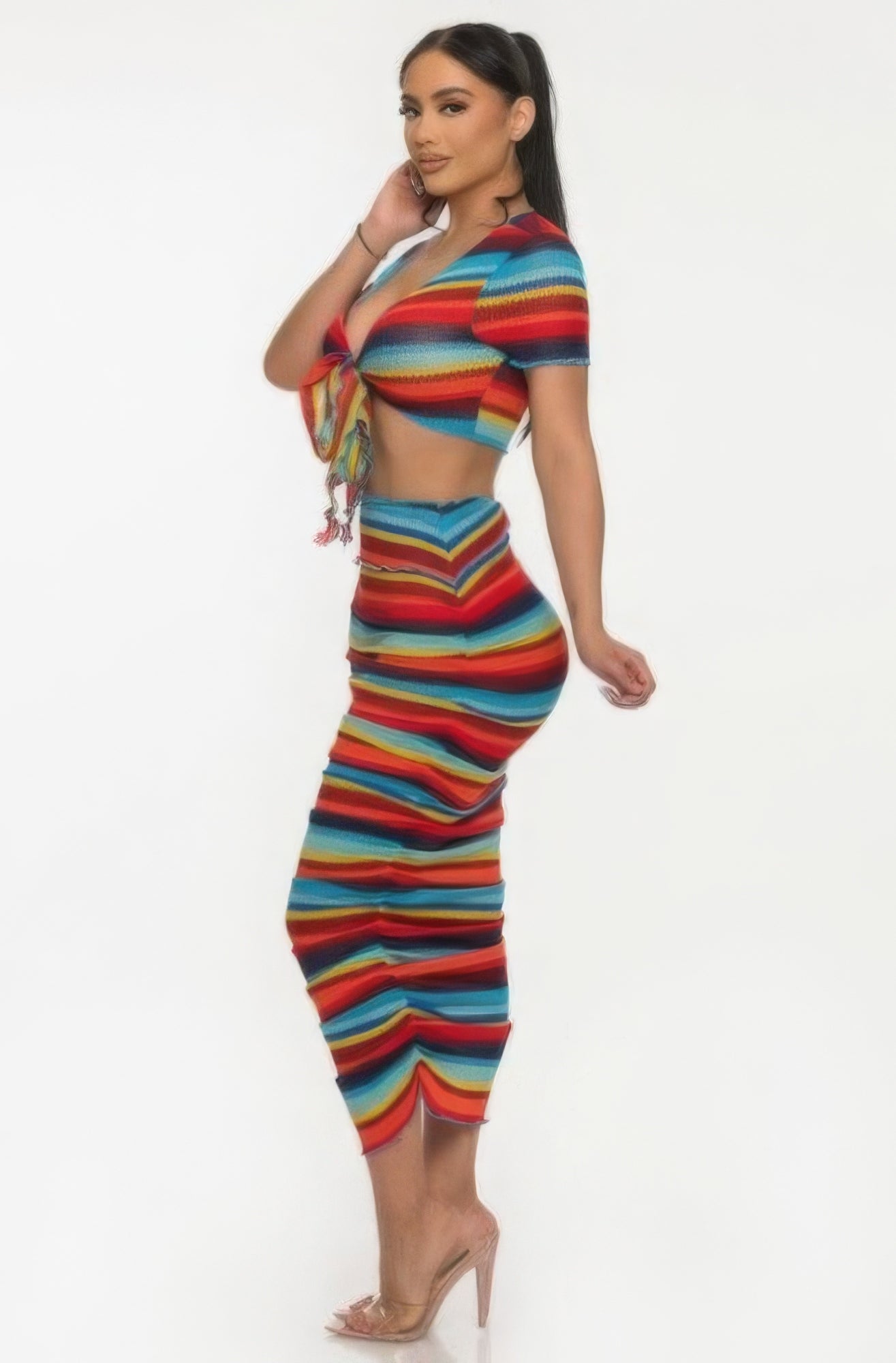 Stacey B's Color Me Mine Beach Sarong Skirt Set