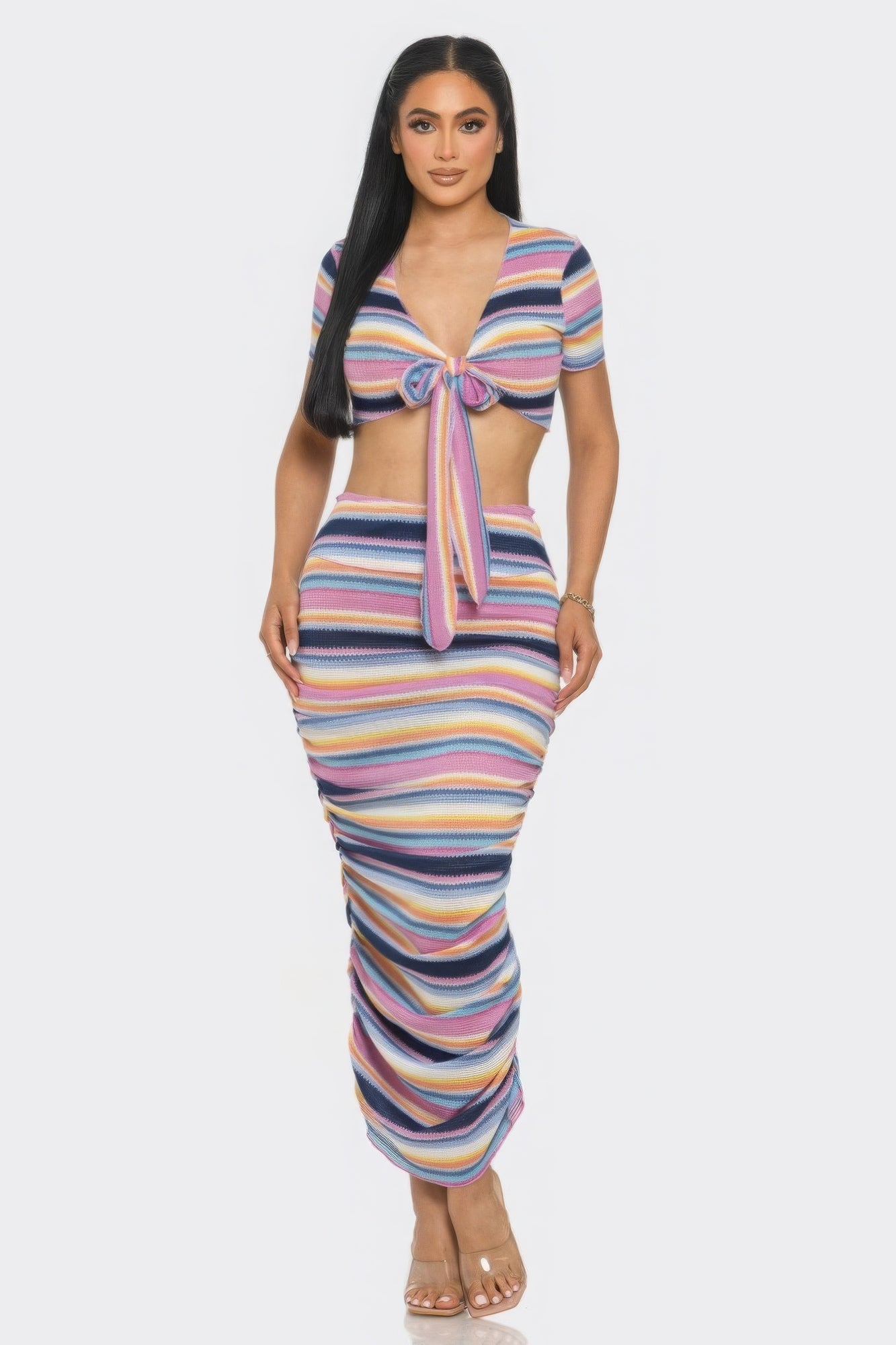 Stacey B's Color Me Mine Beach Sarong Skirt Set