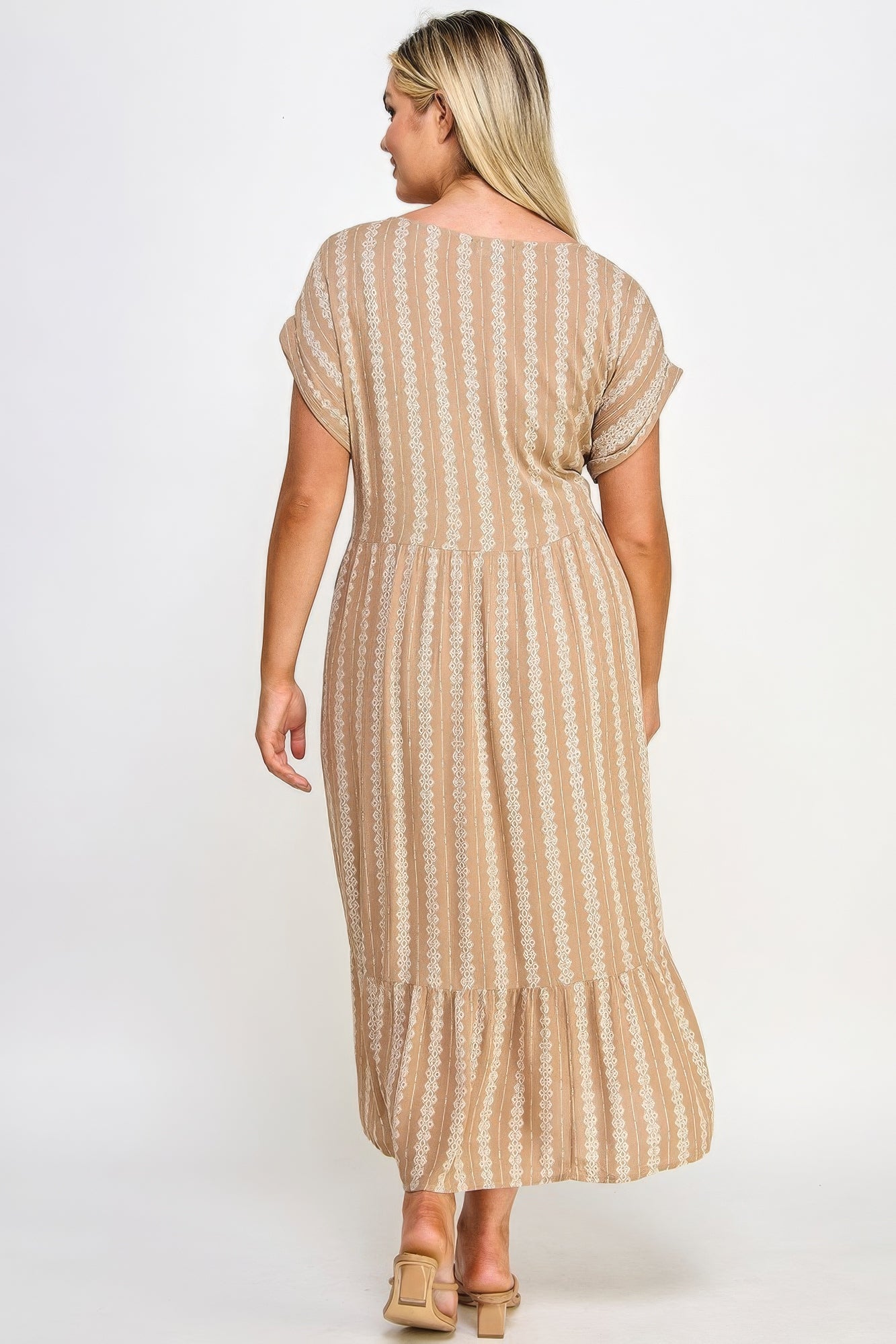 Stacey B's Boho Maxi Dress W/ Slip