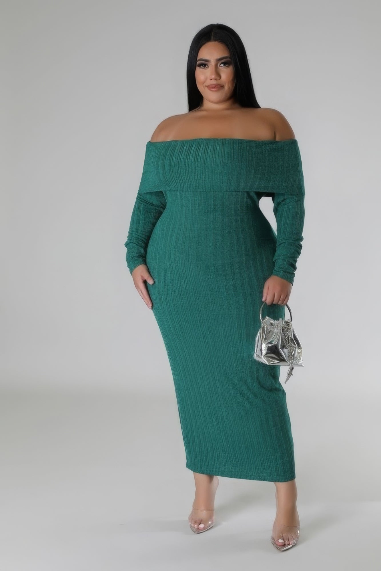 Stacey B's Off Shoulders Stretch Dress