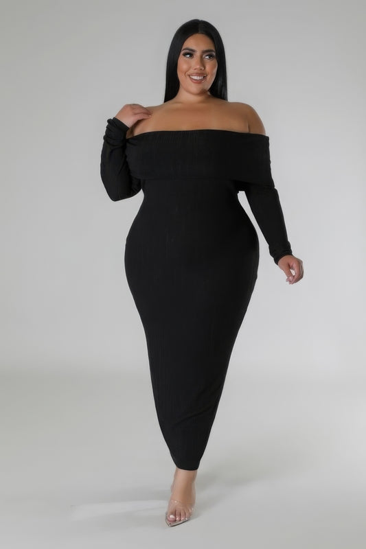 Stacey B's Off Shoulders Stretch Dress