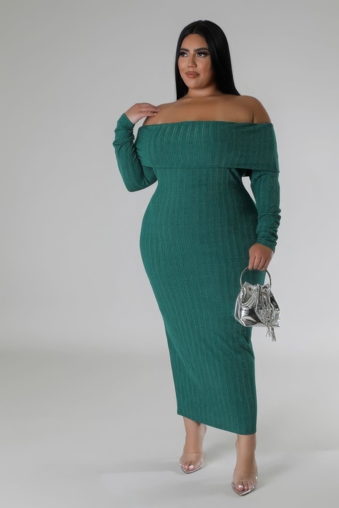 Stacey B's Off Shoulders Stretch Dress