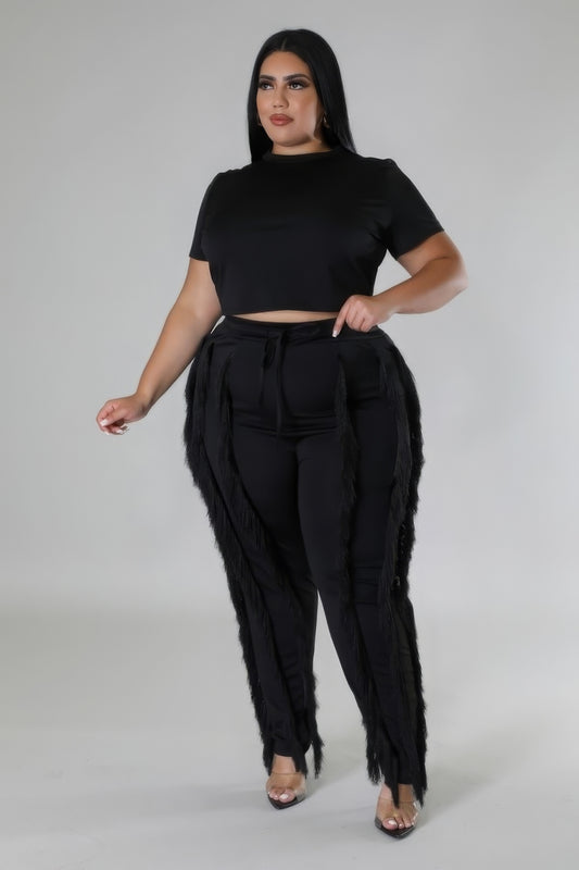 Stacey B's Crop Top Two-piece Set