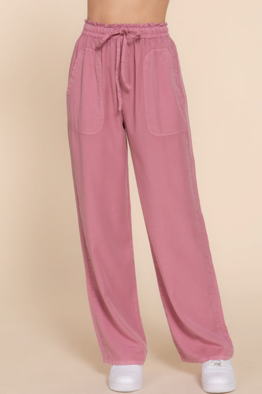 Stacey B's BElastic Waist Tencel Long Pants