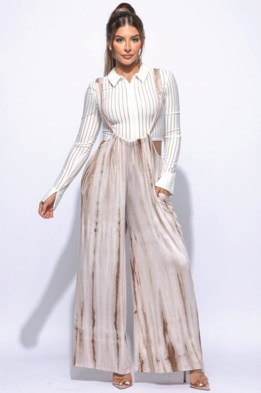 Stacey B's Drawstring Baggy Jumpsuit