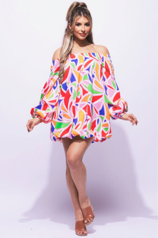 Stacey B's Off Shoulder Bubble Dress