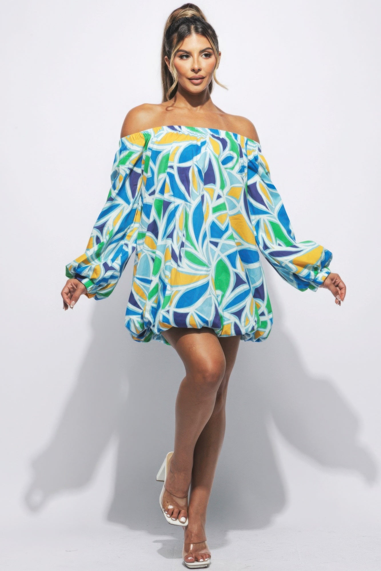 Stacey B's Off Shoulder Bubble Dress