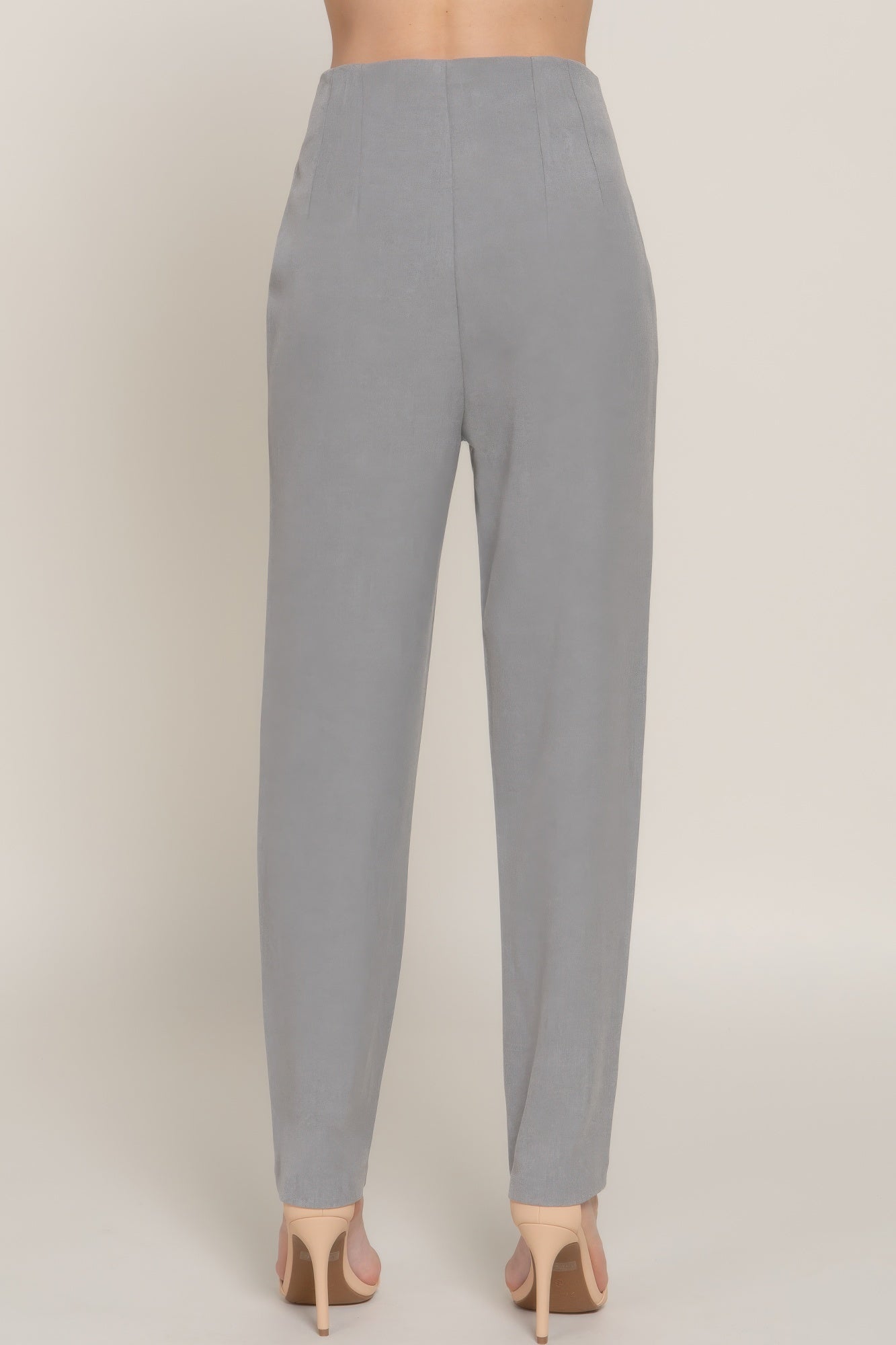 Stacey B's High Waist Pintuck Detail Long Pants