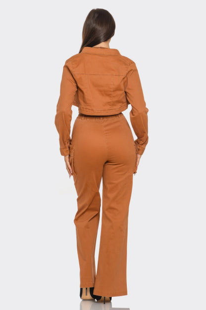 Stacey B's Crop Jacket 3pcs Set