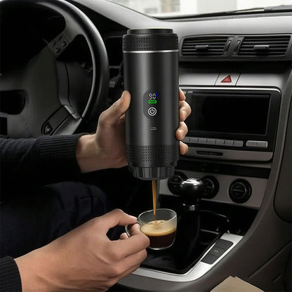 Stacey B's Portable Espresso Machine w/ Digital Display – 3-in-1 Capsule & Ground Coffee Maker for Travel, Camping & Office