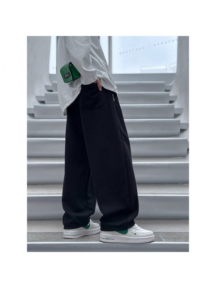 Stacey B's Solid Color High Rise Wide Leg Boy Pants