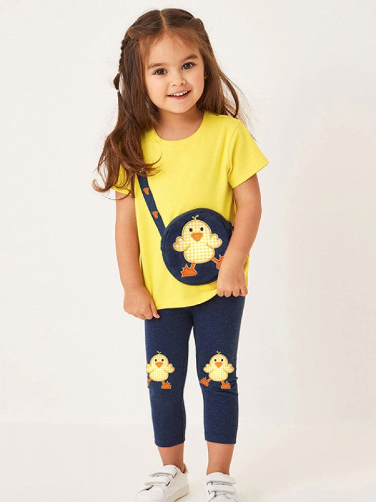 Stacey B's Colorblock Crewneck Cotton Girl Clothing Sets