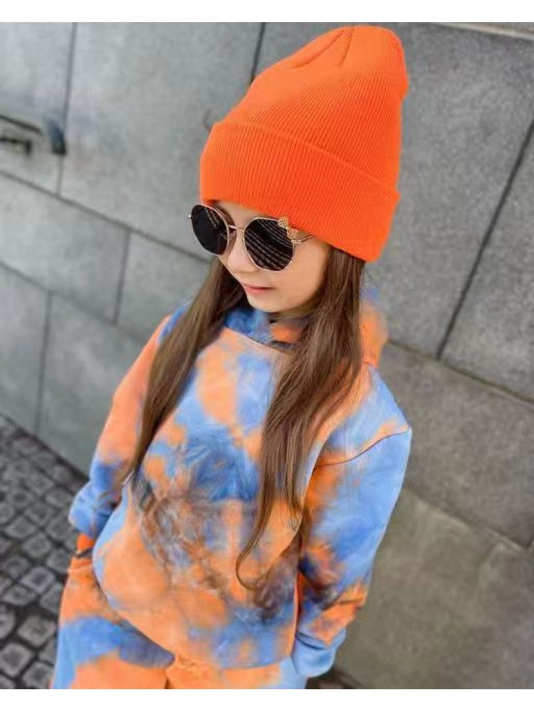 Stacey B's Colorblock Hooded Loose Girl Hoodie Set