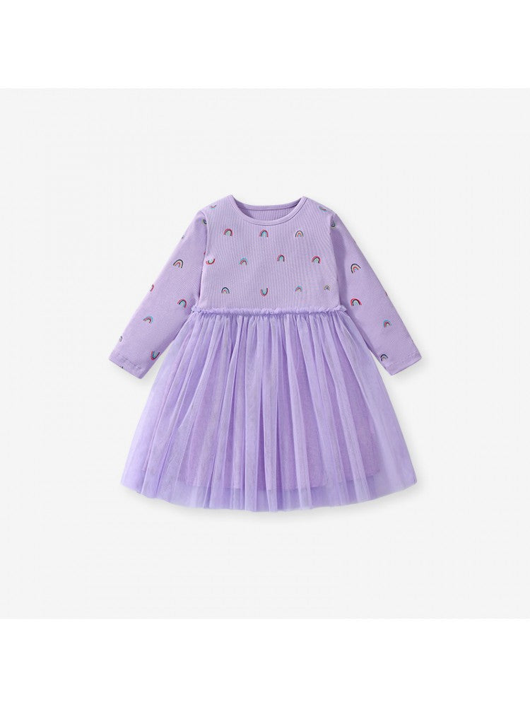 Stacey B's Patchwork Crewneck Cotton Girl Dresses