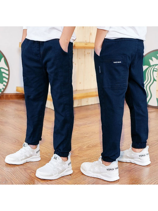 Stacey B's Solid Color Cotton Fitted Boy Pants