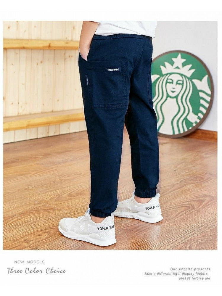 Stacey B's Solid Color Cotton Fitted Boy Pants