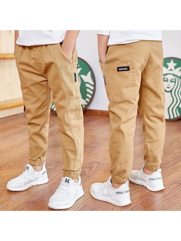 Stacey B's Solid Color Cotton Fitted Boy Pants