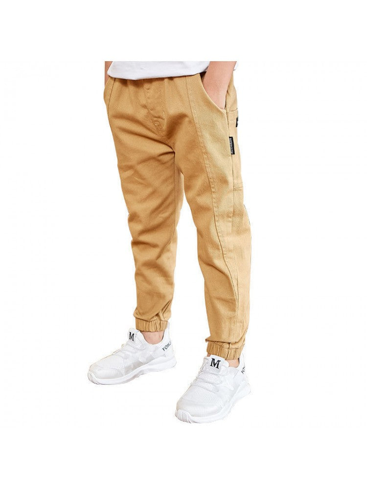 Stacey B's Solid Color Cotton Fitted Boy Pants