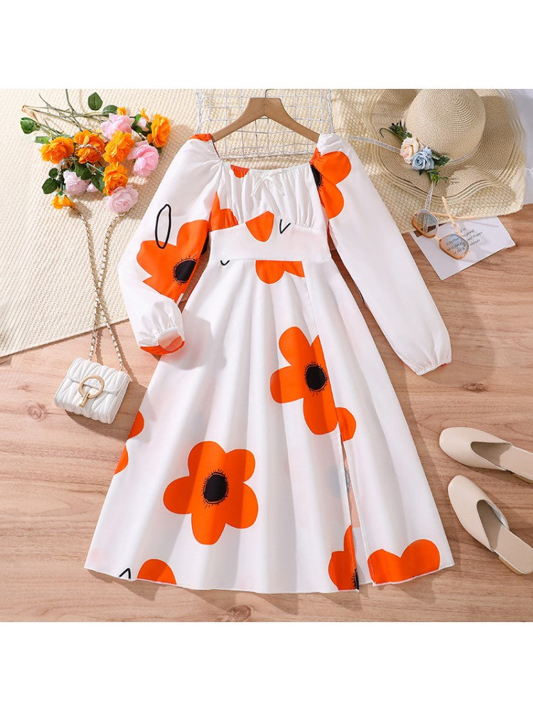 Stacey B's Flower Pattern Leisure Girl Dresses