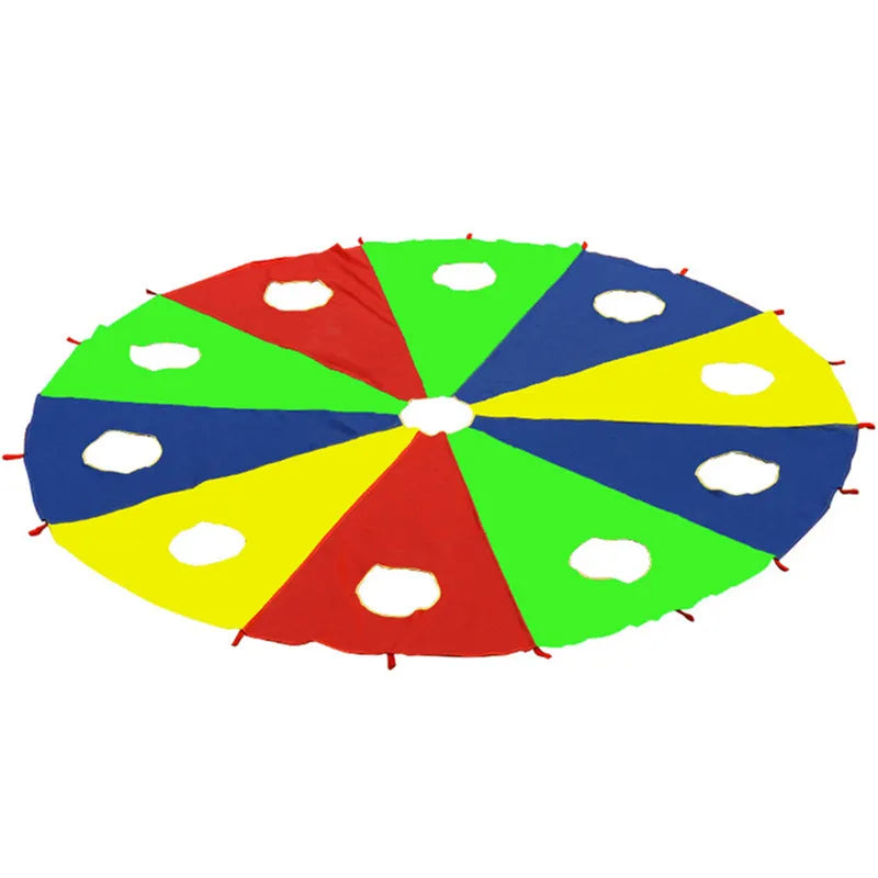 Rainbow Umbrella Parachute Toy Whack A Mole Outdoor Games For Kids Sport Teamwork For Children Boys Girls Kindergarten Toys