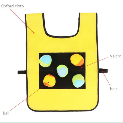 Stacey B's Outdoor Sport Game Props Vest Sticky Jersey Vest Game Vest Waistcoat With Sticky Ball Throwing Toys For Children Kids Sports Toy