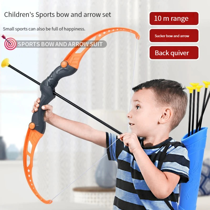 Stacey B's 52cm Bow And Arrow Toy Set For Children Archery Practice Recurve Outdoor Sorts Shooting Toy with Target Boys Kids Gifts