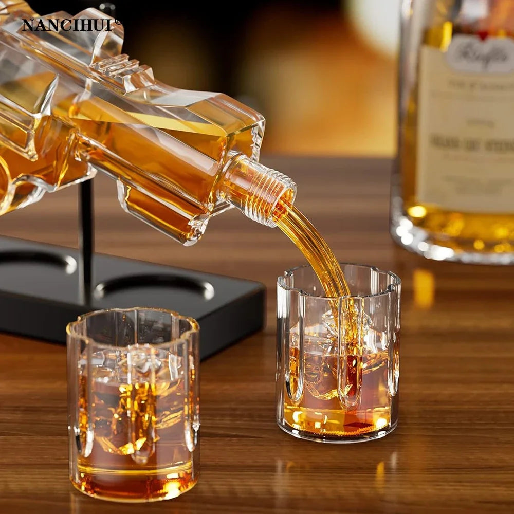 Stacey B's decanter whiskey glass set wine dispenser