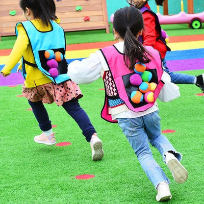 Stacey B's Outdoor Sport Game Props Vest Sticky Jersey Vest Game Vest Waistcoat With Sticky Ball Throwing Toys For Children Kids Sports Toy