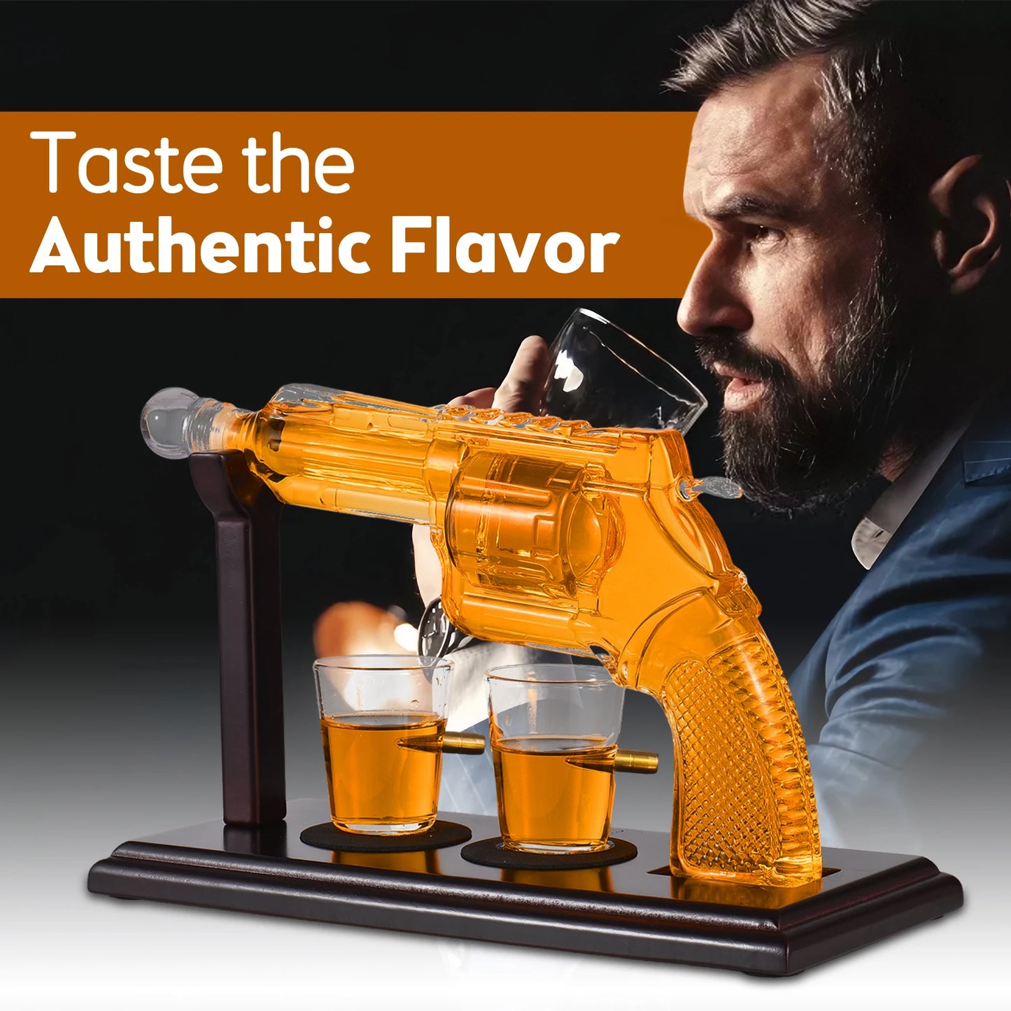 Stacey B's Father's Day Gift Whiskey Decanter Sets for Men Unique Whiskey