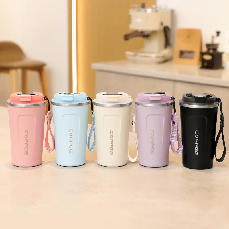 Stacey B's 510ml Stainless Steel Smart Coffee Tumbler Thermos Cup