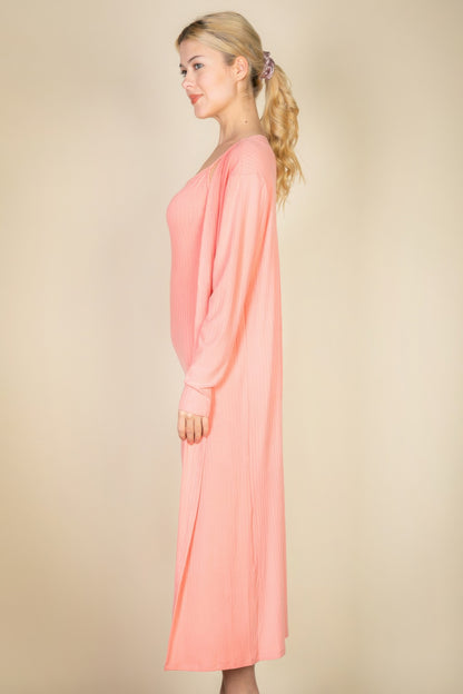 Stacey B's Ribbed Cardigan & Cami Midi Bodycon Dress