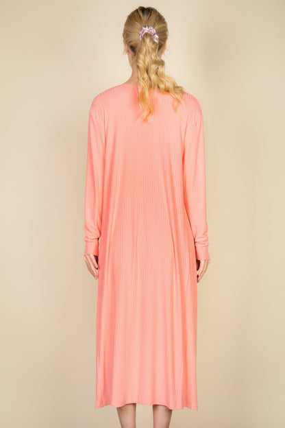 Stacey B's Ribbed Cardigan & Cami Midi Bodycon Dress