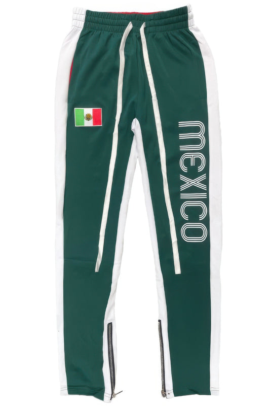 Stacey B's Mexico Print Color Block Track Pants