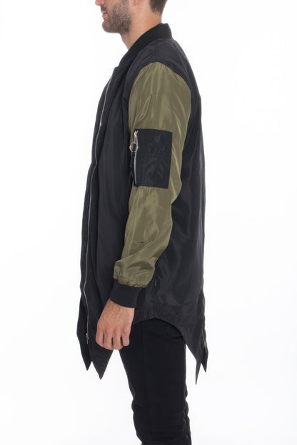 Stacey B's Mens Casual Windbreaker Satin Jacket