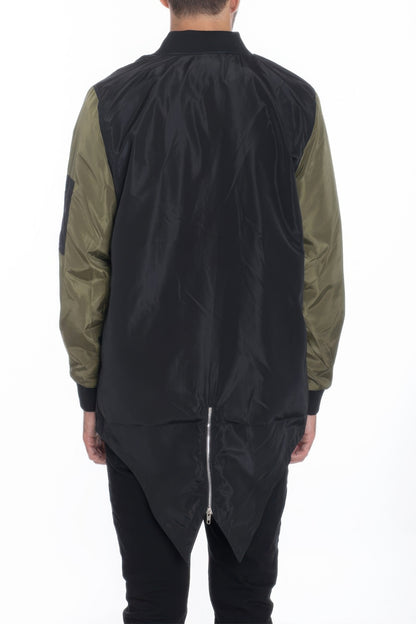 Stacey B's Mens Casual Windbreaker Satin Jacket